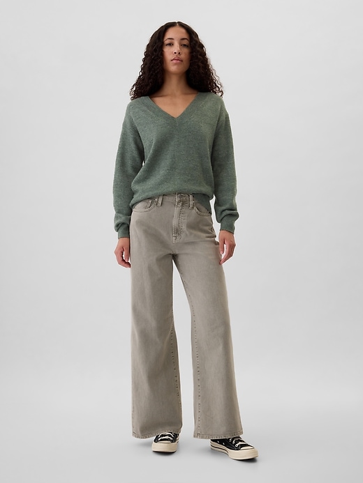 Image number 3 showing, Relaxed V-Neck Sweater