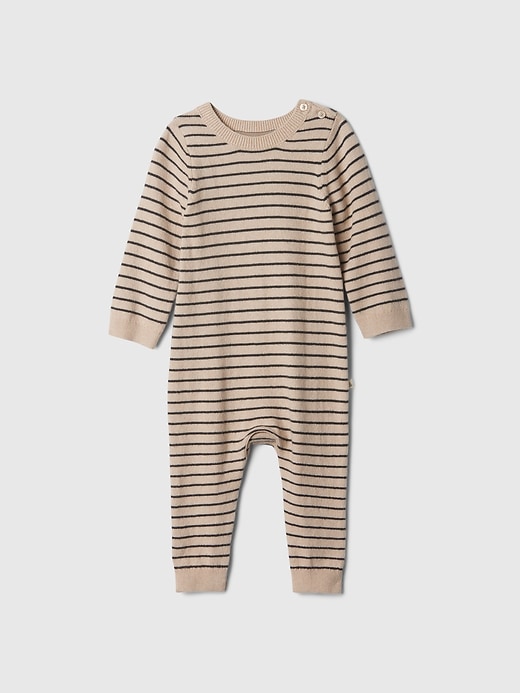Image number 1 showing, Baby CashSoft Stripe Sweater One-Piece