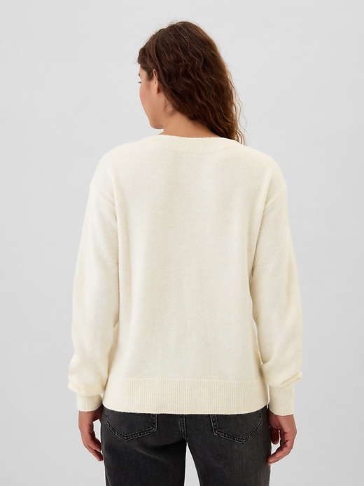 Image number 2 showing, Relaxed V-Neck Sweater