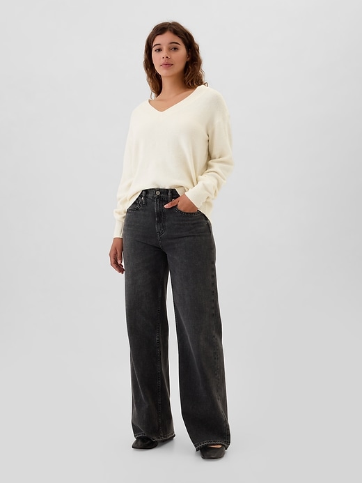 Image number 3 showing, Relaxed V-Neck Sweater