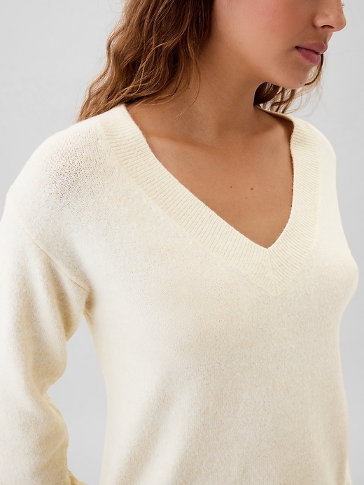 Image number 4 showing, Relaxed V-Neck Sweater