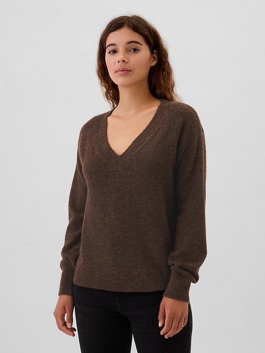Relaxed V-Neck Sweater | Gap Factory