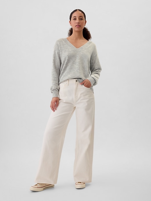 Image number 3 showing, Relaxed V-Neck Sweater