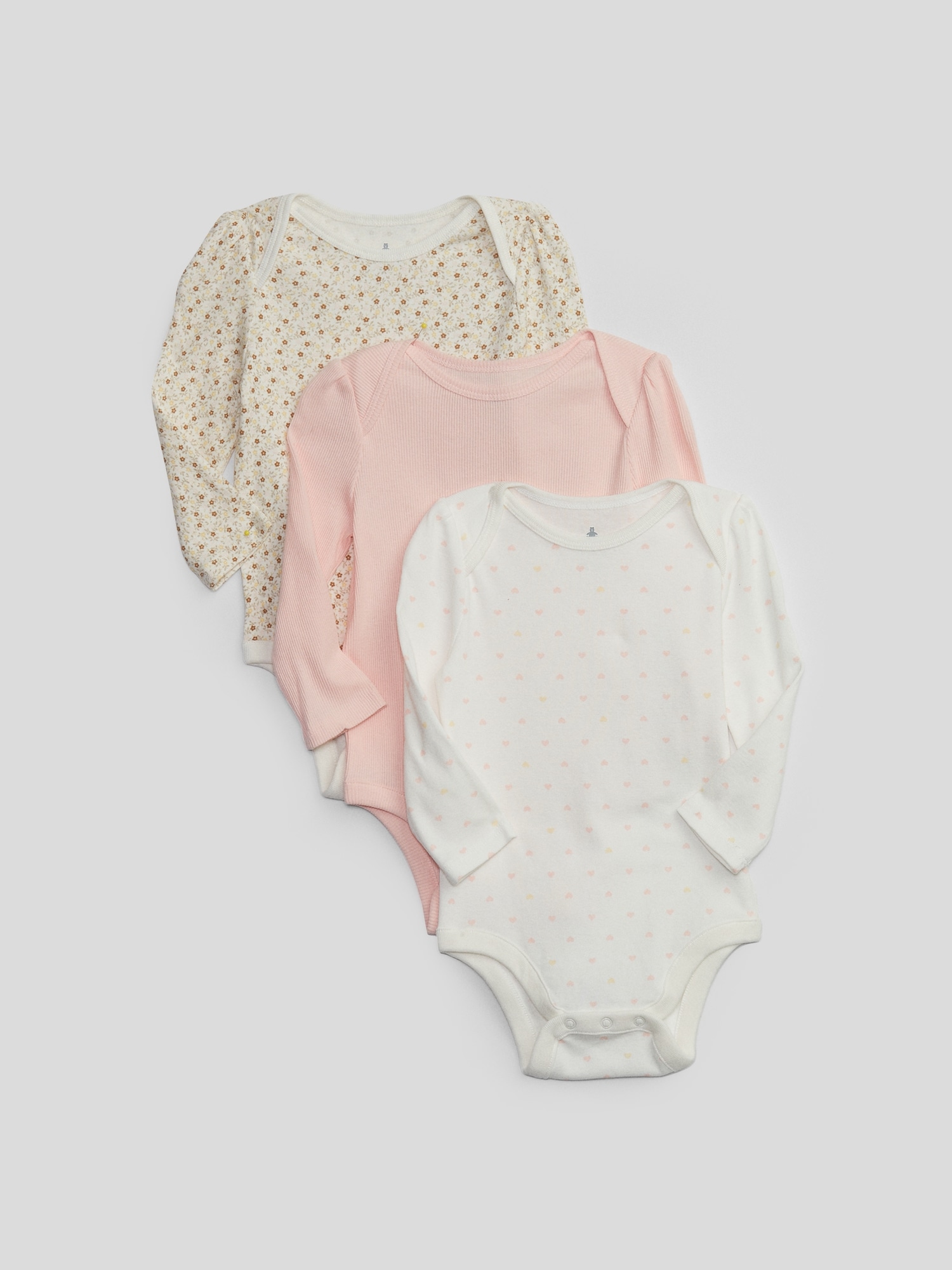 Baby Puff Sleeve Bodysuit (3-Pack)