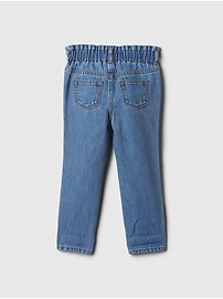 babyGap Leopard Print Paperbag Mom Jeans