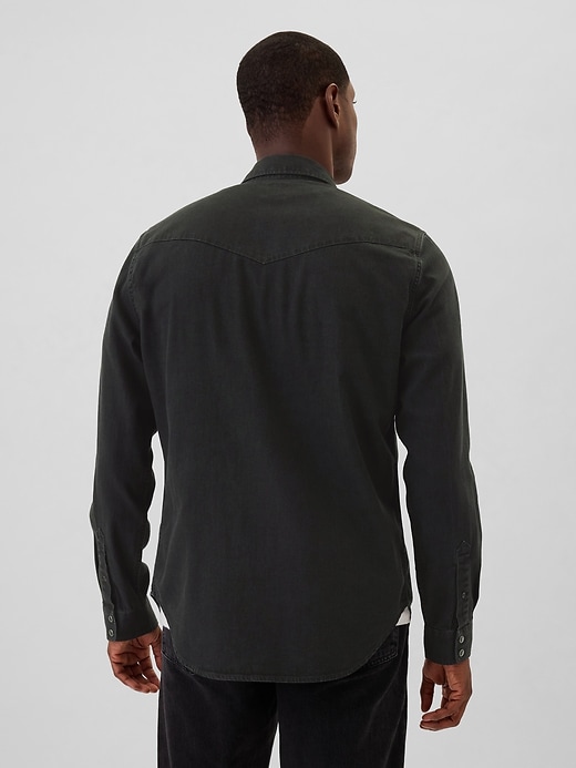 Image number 2 showing, Denim Western Shirt