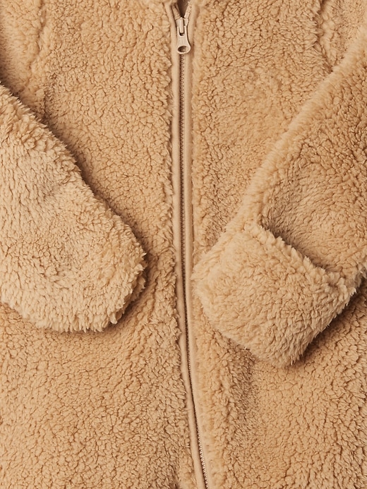 Image number 4 showing, Baby Sherpa Hoodie One-Piece