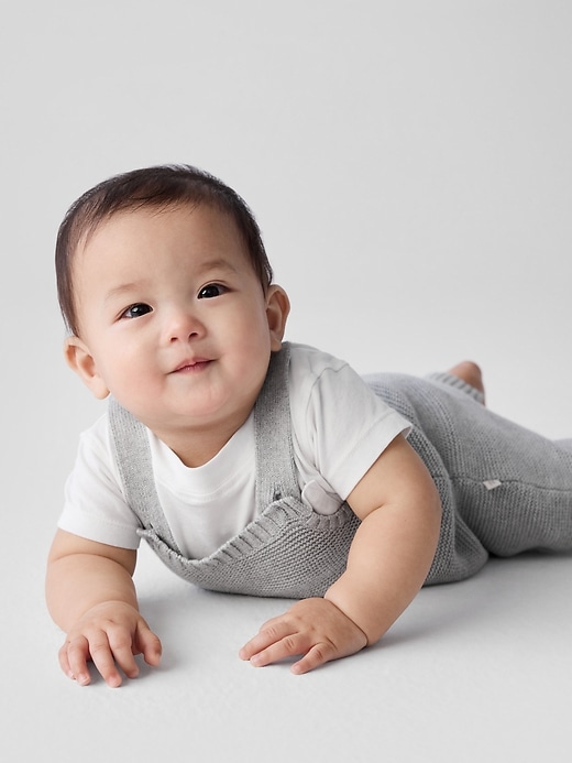 Image number 2 showing, Baby Sweater Overalls