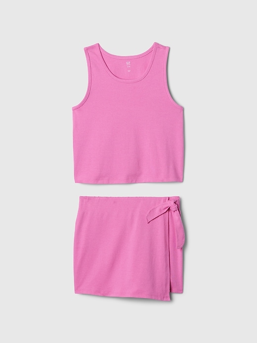 Image number 1 showing, Kids Skort Two-Piece Outfit Set