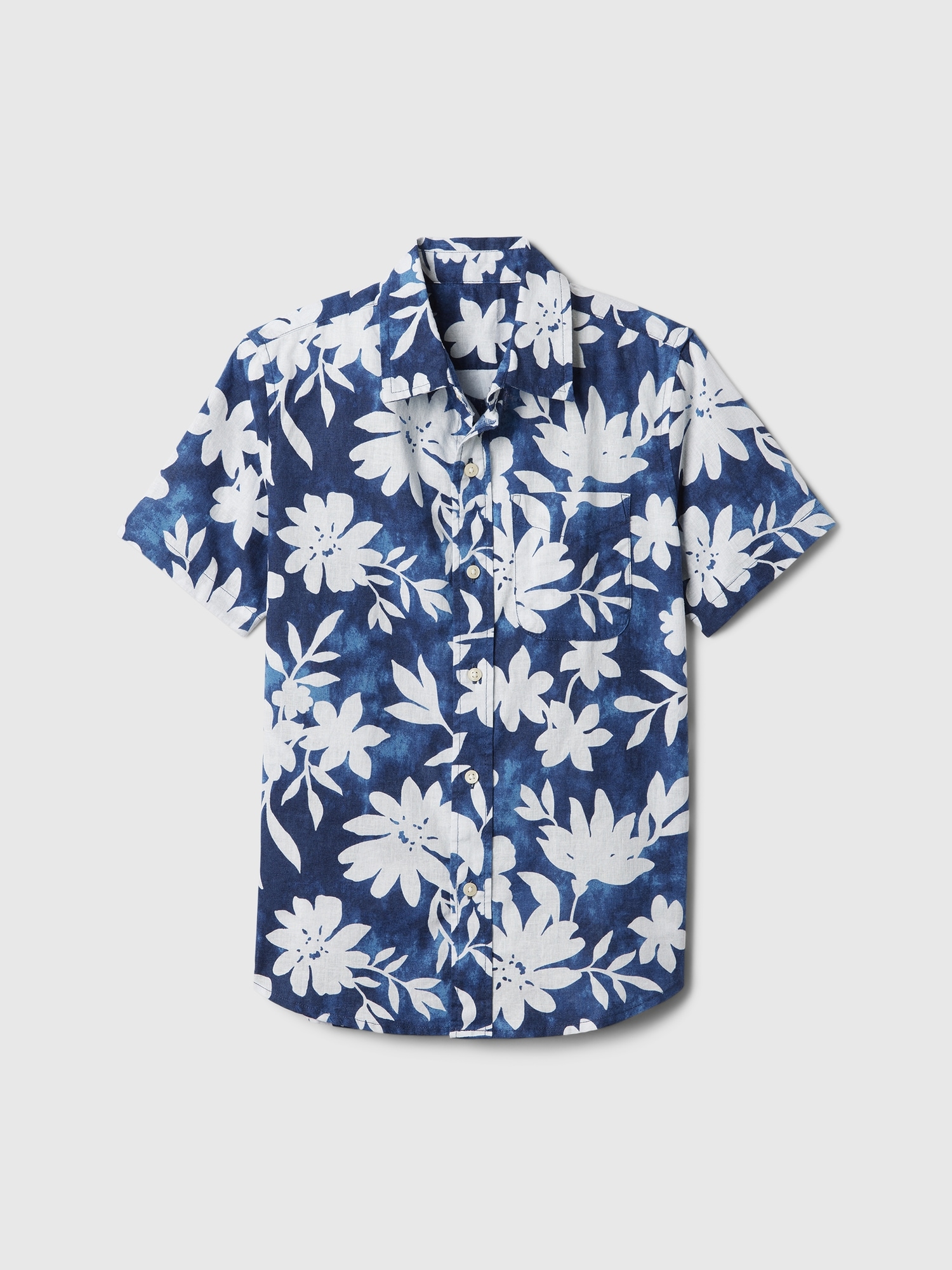 Kids Linen-Blend Vacay Shirt