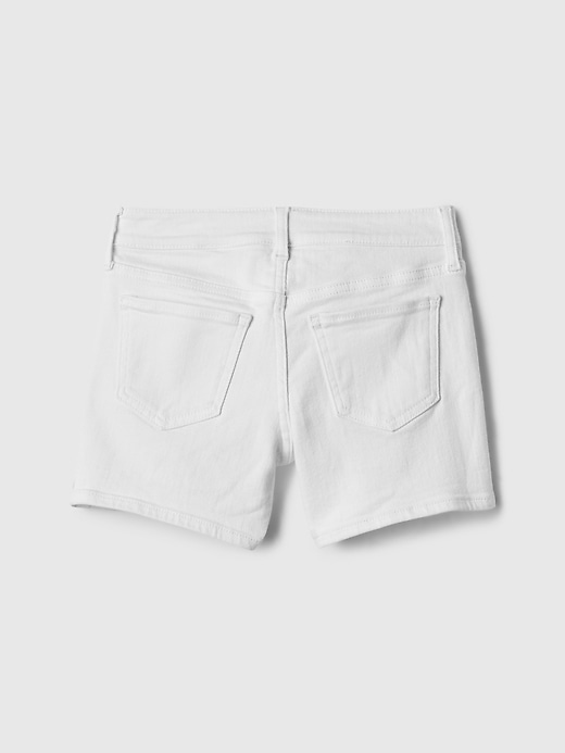 Image number 2 showing, Kids Mid Rise Midi Denim Shorts
