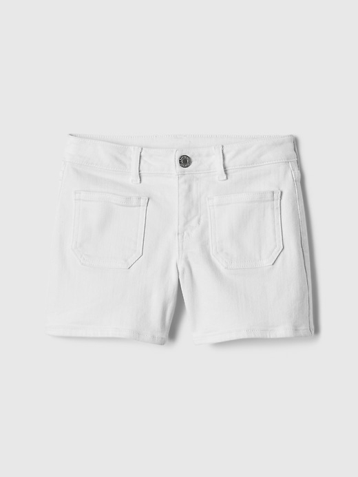 Image number 1 showing, Kids Mid Rise Midi Denim Shorts
