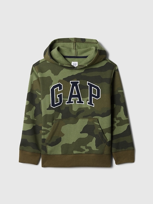 Image number 1 showing, Kids Camo Gap Logo Pullover Hoodie