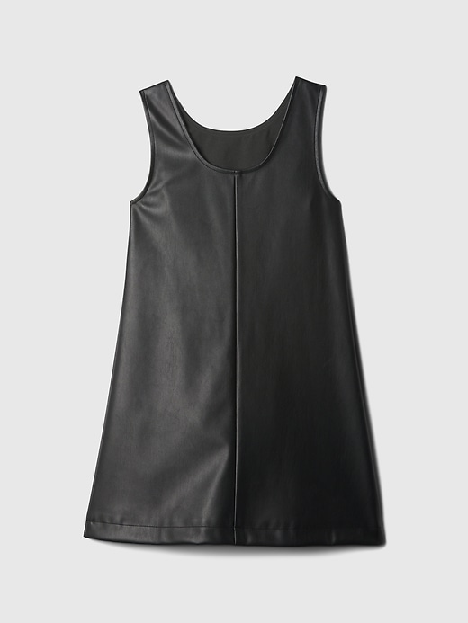 Image number 2 showing, Kids Relaxed Vegan-Leather Dress
