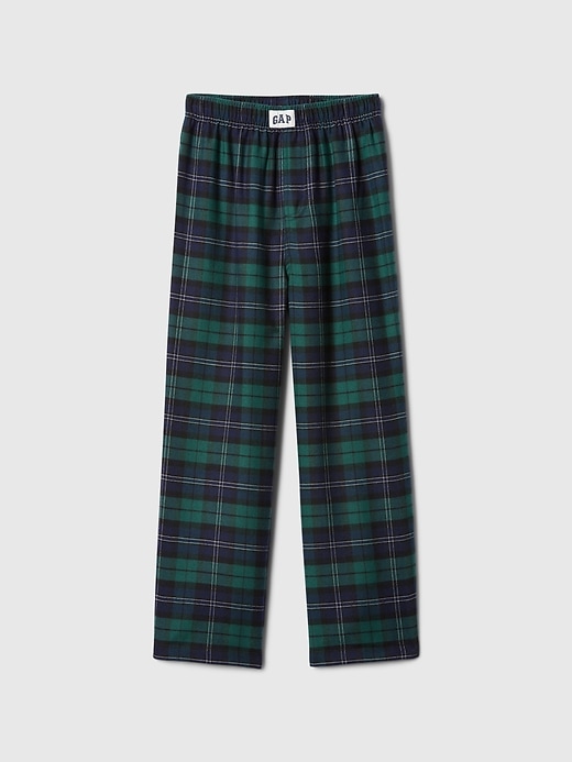 Image number 1 showing, Kids 100% Recycled Plaid Flannel PJ Pants