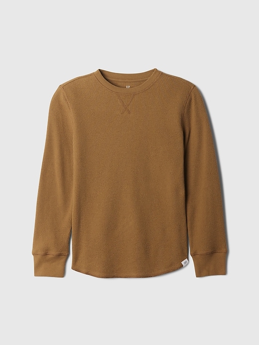 Image number 1 showing, Kids Waffle-Knit Crewneck T-Shirt