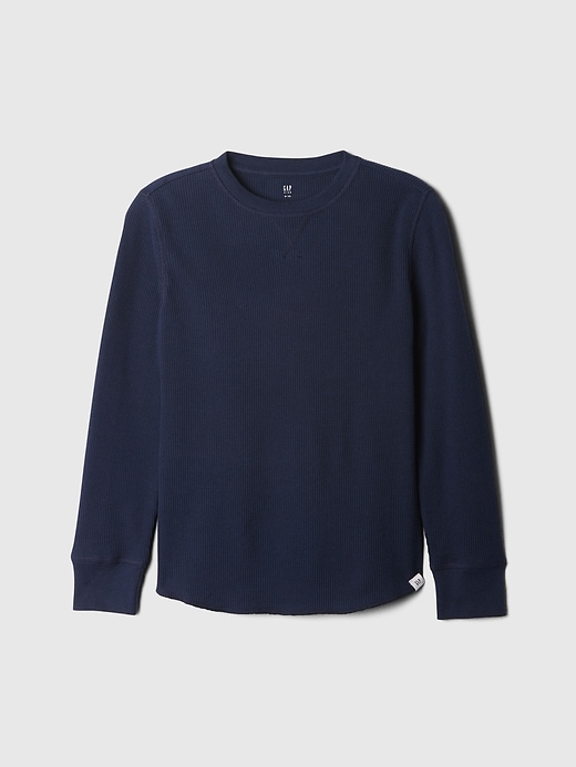Image number 1 showing, Kids Waffle-Knit Crewneck T-Shirt