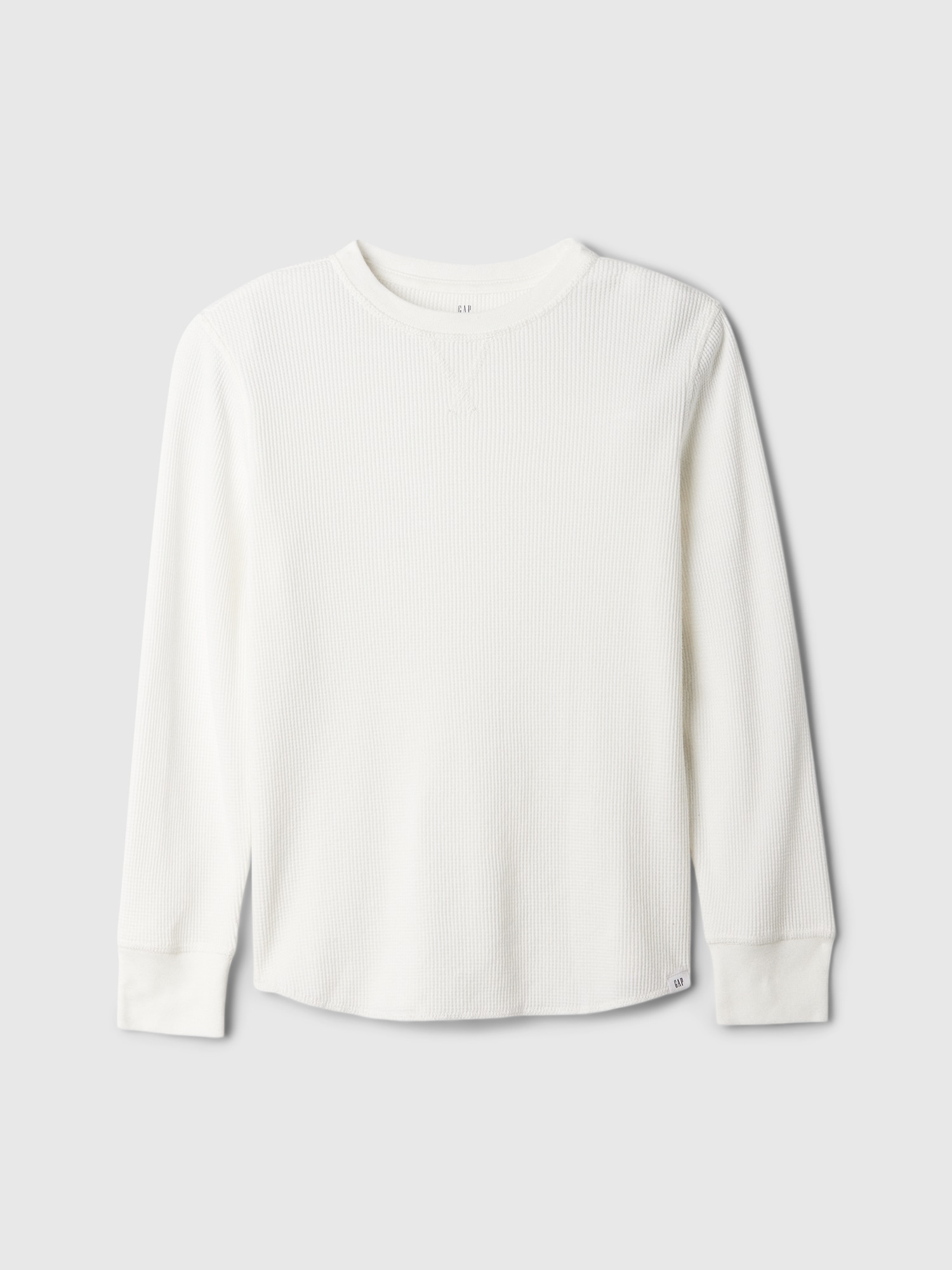 Kids Waffle-Knit Crewneck T-Shirt - New Off White
