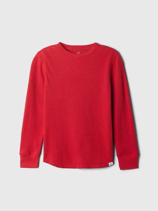 Image number 1 showing, Kids Waffle-Knit Crewneck T-Shirt