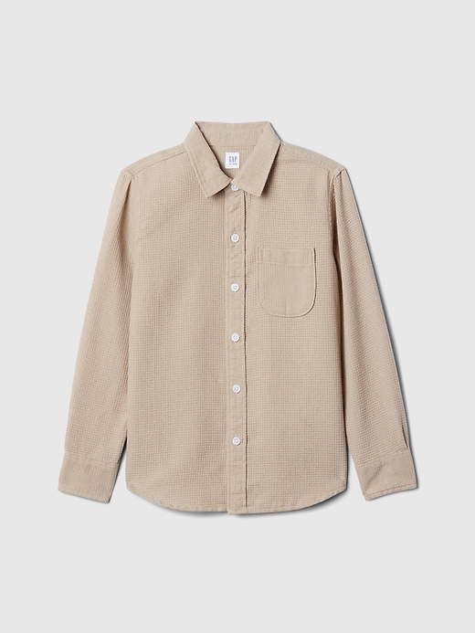 Image number 1 showing, Kids Waffle-Knit Shirt