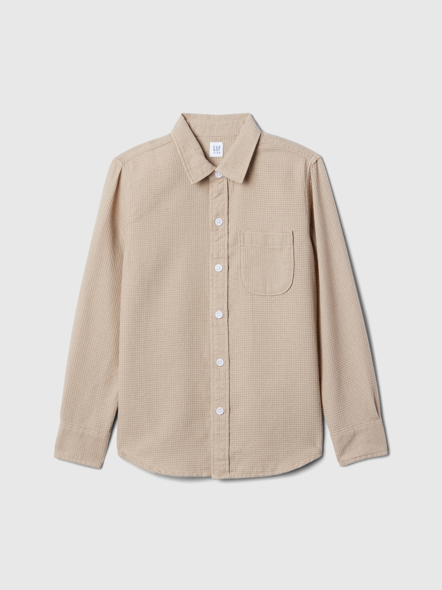 Kids Waffle-Knit Shirt