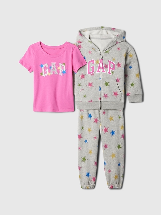 Image number 1 showing, babyGap Logo Three-Piece Outfit Set