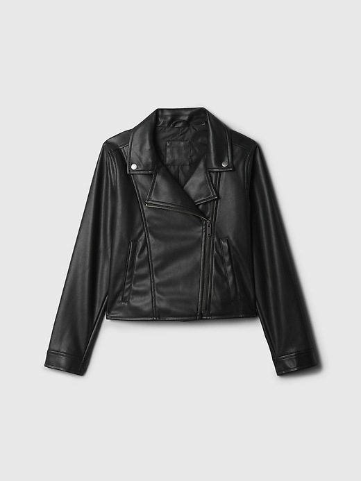Kids Vegan-Leather Moto Jacket | Gap Factory