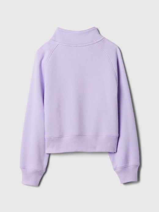 Gap Half Zip Cropped Jumper Kids Relaxed Half-Zip Sweatshirt Gap