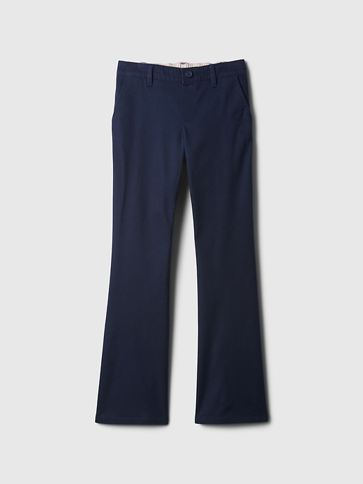 Image number 1 showing, Kids Skinny Uniform Flare Chinos