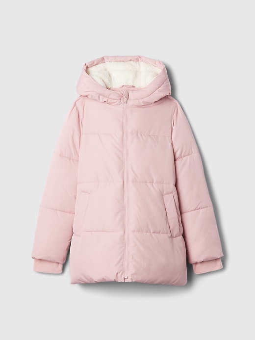 Image number 1 showing, Kids ColdControl Max Long Puffer Coat