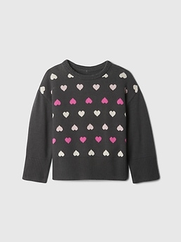 babyGap 24/7 Split-Hem Intarsia Sweater | Gap Factory