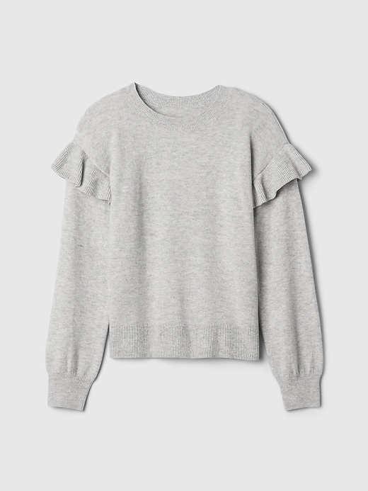 Image number 1 showing, Kids CashSoft Ruffle Sweater