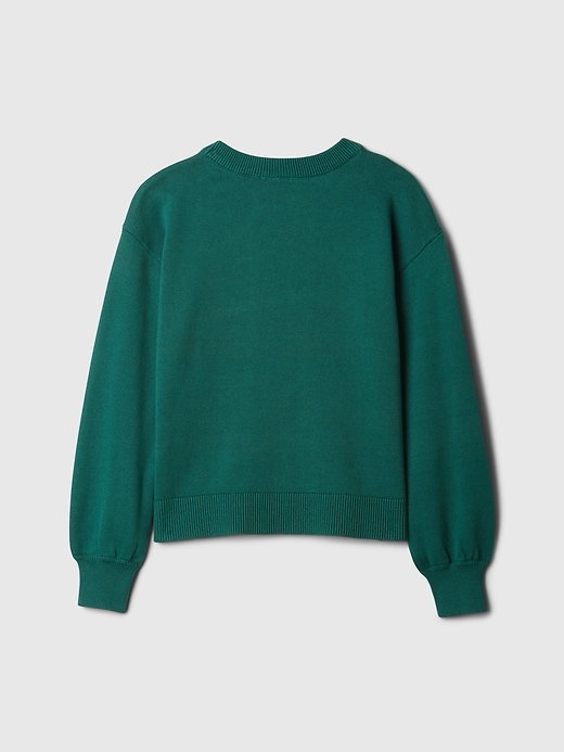 Image number 2 showing, Kids Relaxed Print Intarsia Sweater