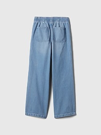 Kids High Rise Sweatpant Wide-Leg Pull-On Jeans