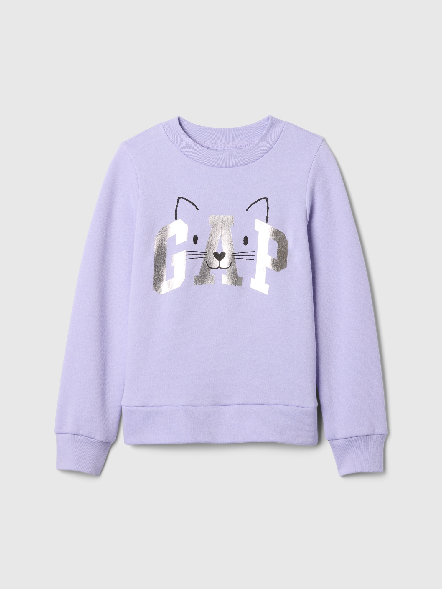 Kids Gap Logo Sweatshirt - Fresh Purple Lavender