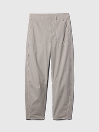 High Rise Barrel Khakis