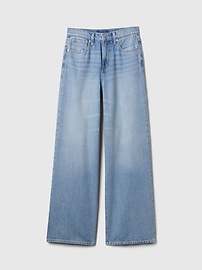 High Rise Drapey Soft Wide-Leg Jeans