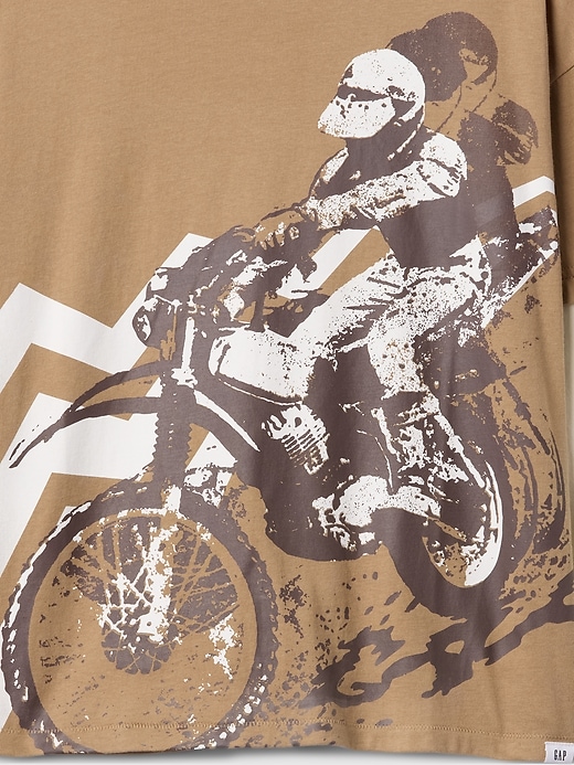 Image number 3 showing, Kids Relaxed Double-Layer Graphic T-Shirt