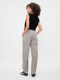 High Rise Barrel Khakis