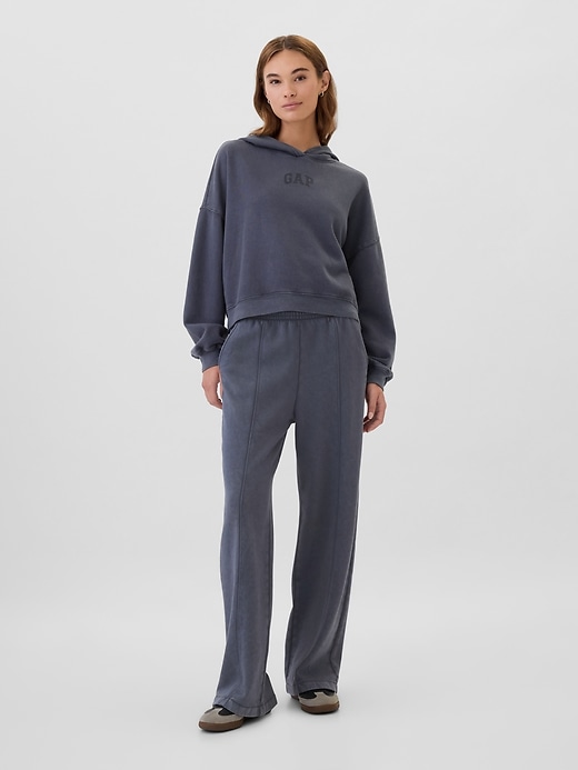 Image number 1 showing, Seamed Wide-Leg Pants