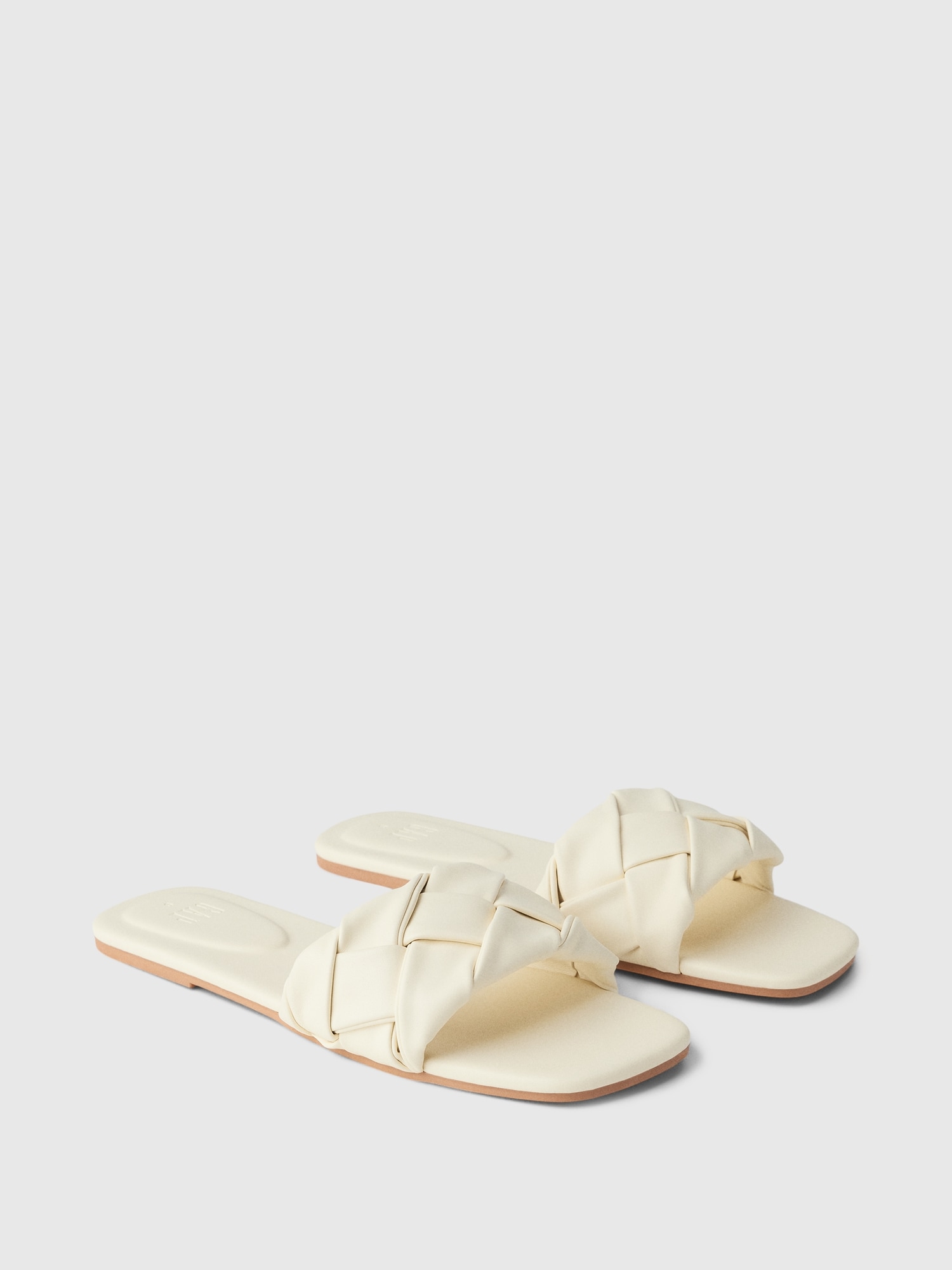 Vegan Leather Braided Sandals Gap Factory