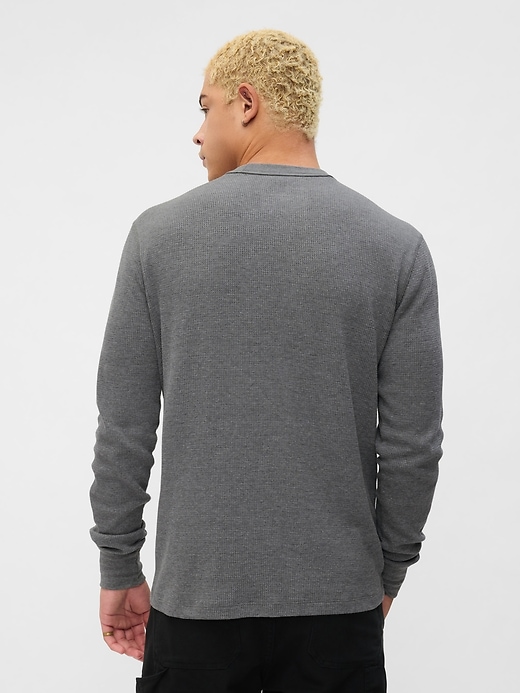 Image number 2 showing, Waffle-Knit Crewneck T-Shirt