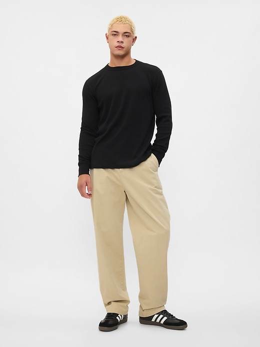 Image number 3 showing, Waffle-Knit Crewneck T-Shirt