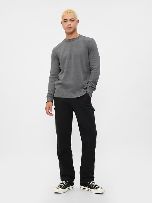 Image number 3 showing, Waffle-Knit Crewneck T-Shirt