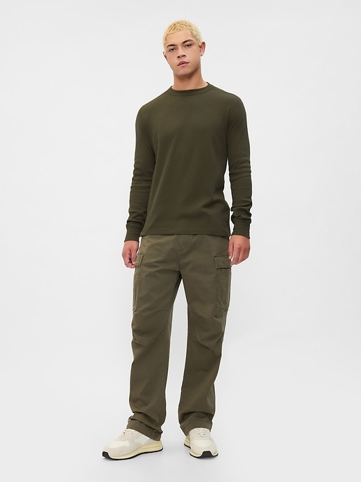 Image number 3 showing, Waffle-Knit Crewneck T-Shirt