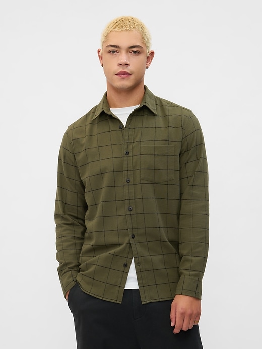 Image number 1 showing, Flannel Shirt in Standard Fit