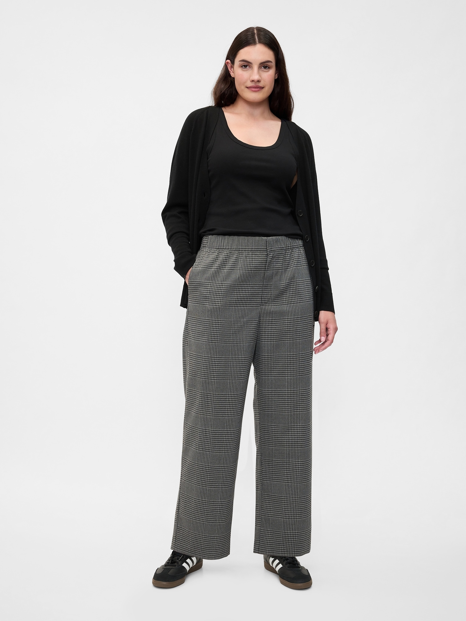 Recycled Mid Rise Easy Straight Leg Pants | Gap Factory
