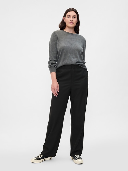 Image number 5 showing, Recycled Mid Rise Easy Straight Leg Pants