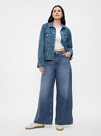 Mid Rise Drapey Soft Baggy Jeans