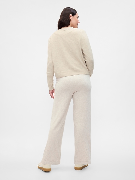 Image number 6 showing, CashSoft Wide-Leg Sweater Pants